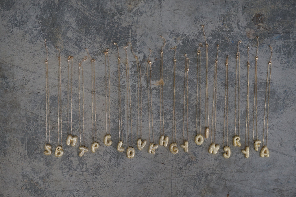 Bubble Letter Necklace